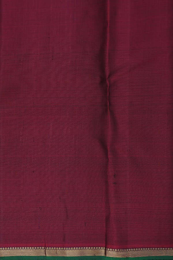 Kanchipuram Silk Saree In Black With Checks Design