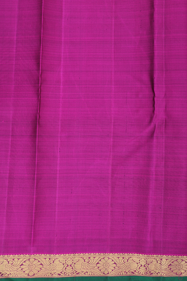 Kanchipuram Silk Saree In Royal Blue With Zari Buttis