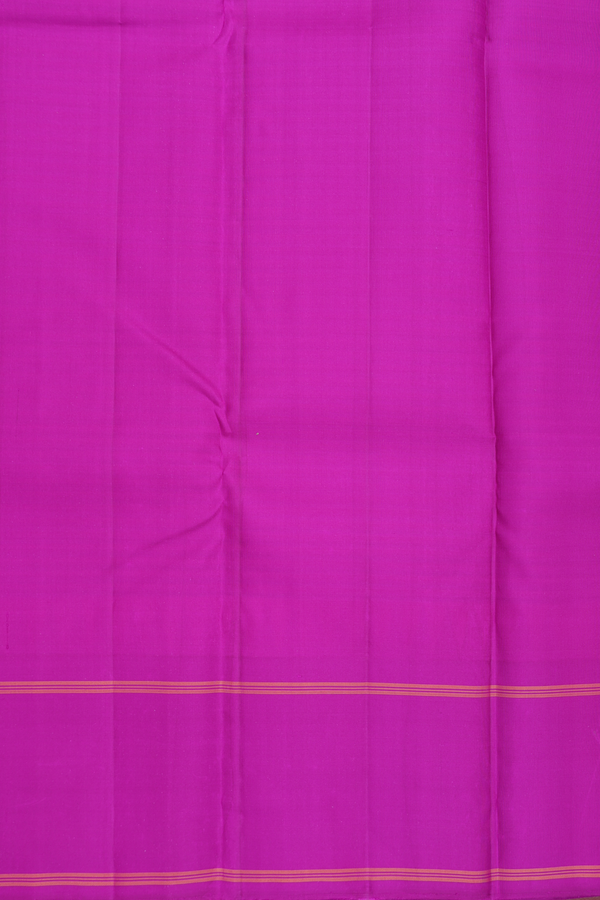 Kanchipuram Silk Saree In Multicolor With Stripes Design