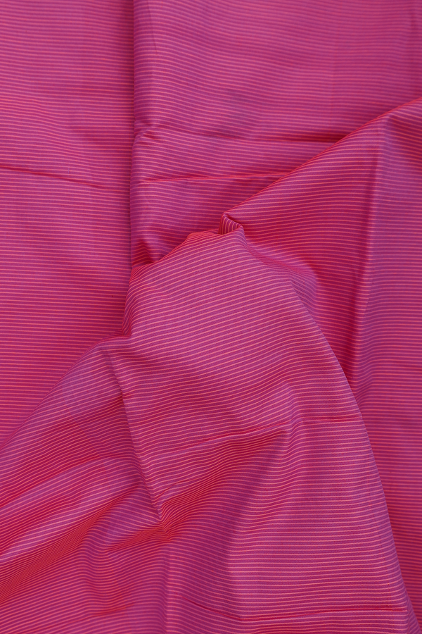 Dharwad Cotton Saree In Magenta With Stripes Design