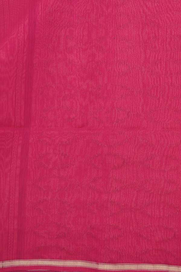 Kora Silk Cotton Saree In Blue With Allover Design