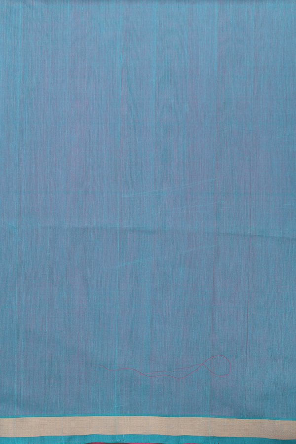 Kora Silk Cotton Saree In Pink With Floral Motifs