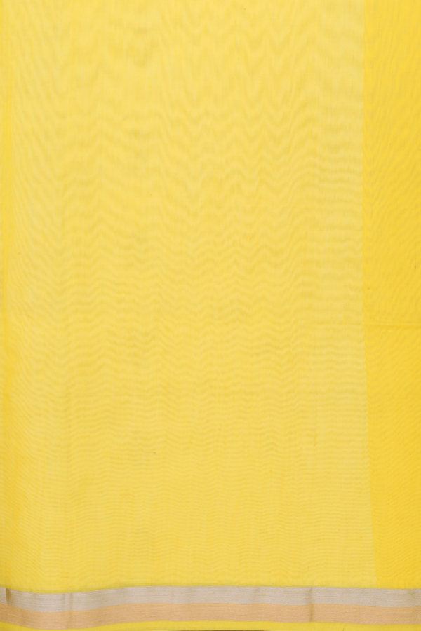 Kora Silk Cotton Saree In Cream Color With Zari Buttas