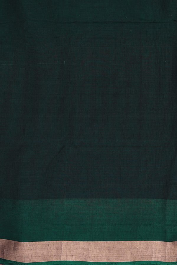 Kora Silk Cotton Saree In Purple With Zari Buttas