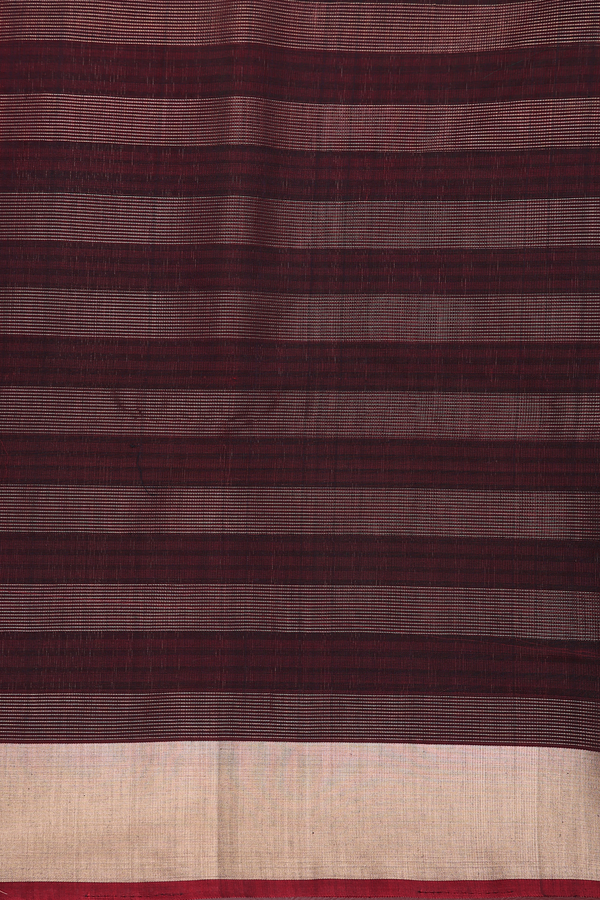 Kora Silk Cotton Saree In Green With Checks Design