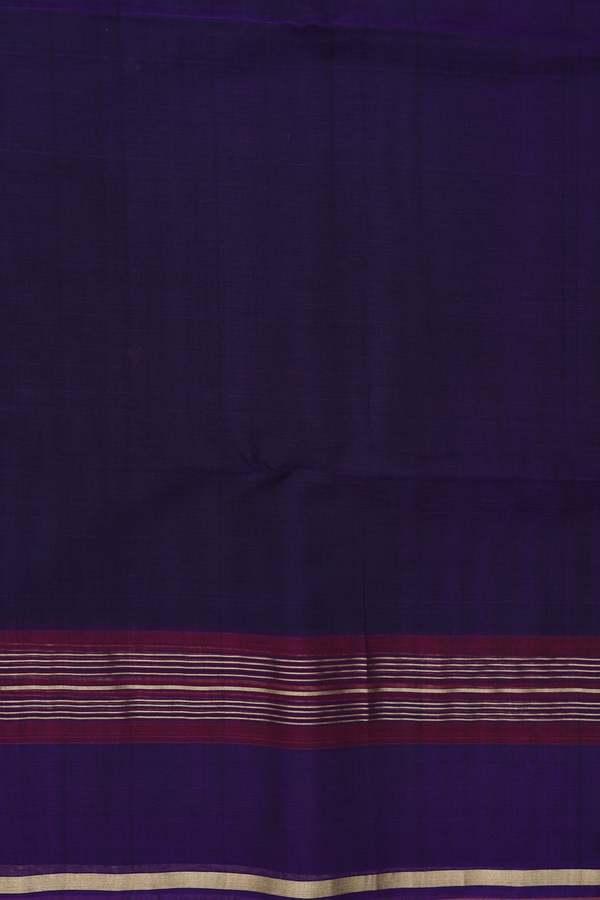 Kora Silk Cotton Saree In Forest Green With Diamond Buttis