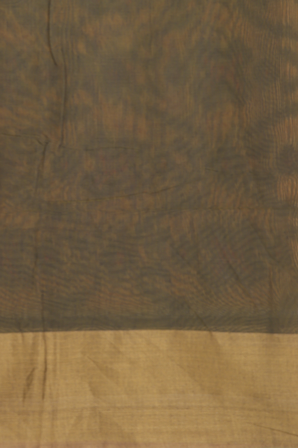 Kora Silk Cotton Saree In Yellow With Allover Design