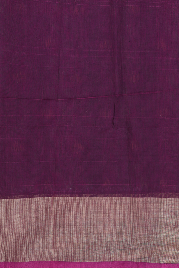 Kora Silk Cotton Saree In Dual Tone With Diamond Design