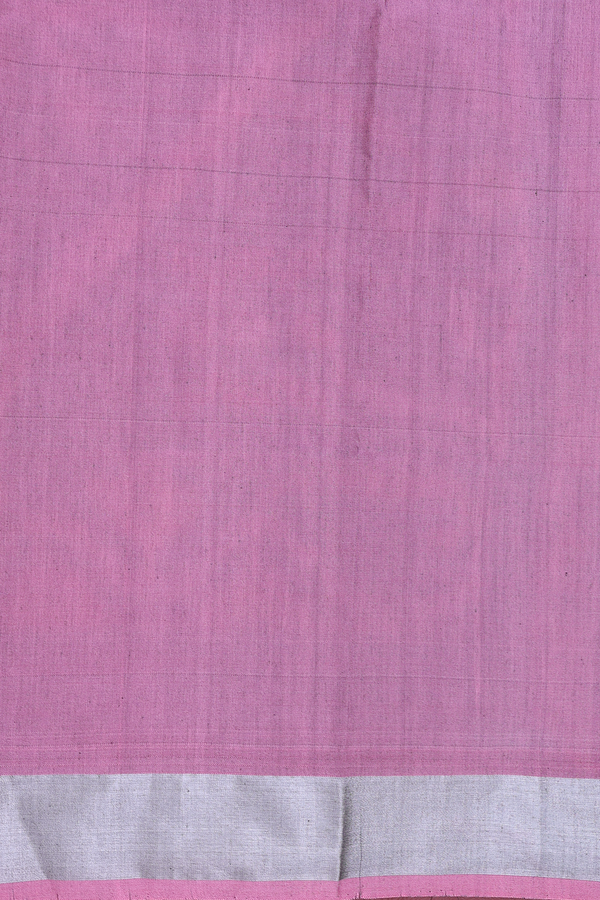 Kora Silk Saree In Purple With Floral Design