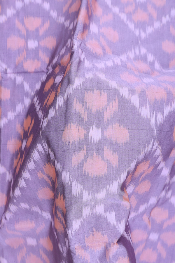 Kora Silk Saree In Purple With Floral Design