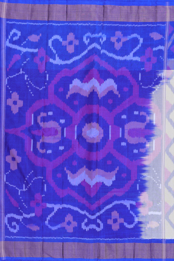 Kora Silk Saree In Grey With Allover Design