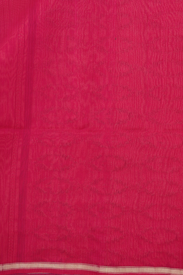 Kora Silk Cotton Saree In Blue With Allover Design