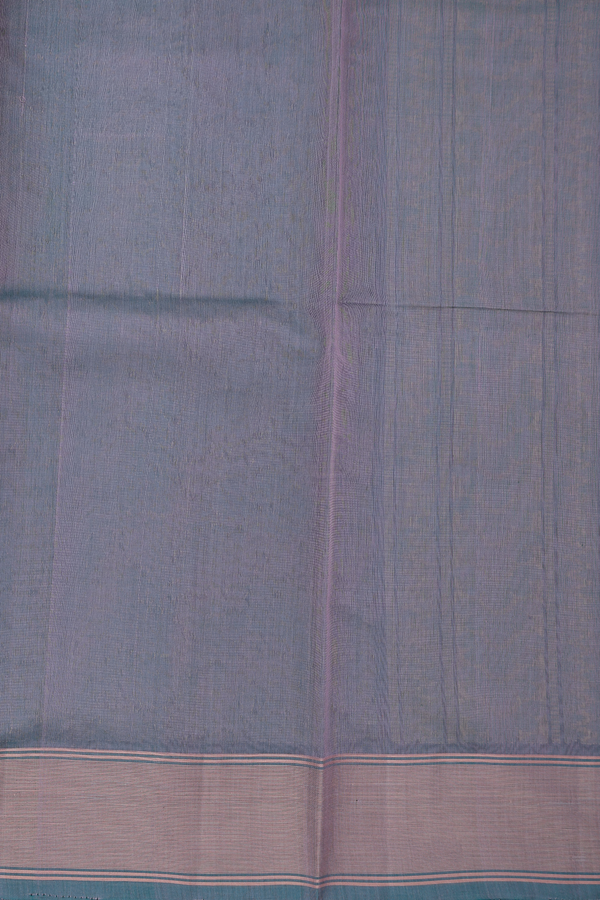 Kora Silk Cotton Saree In Rose Brown With Square Motifs