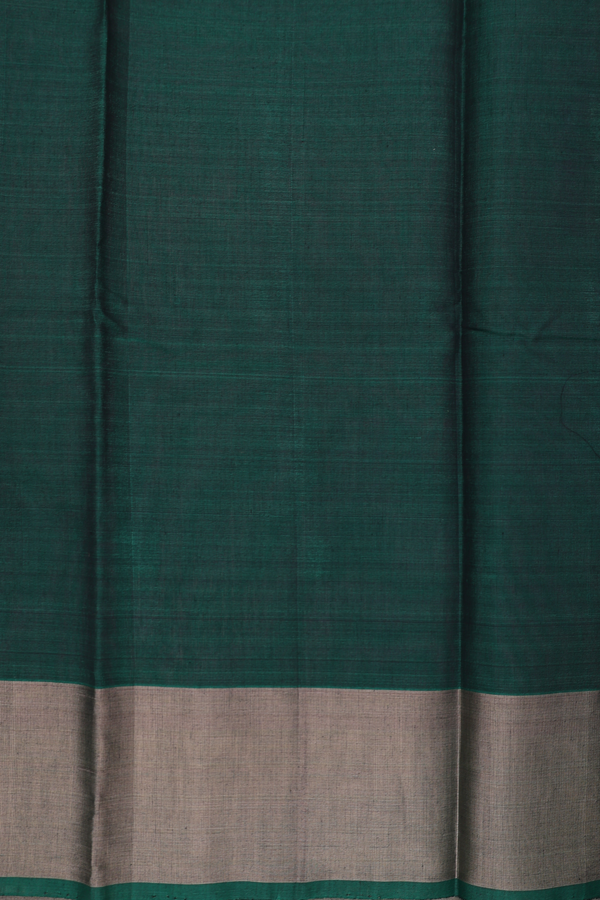 Kora Silk Cotton Saree In Plum Purple With Zari Motifs