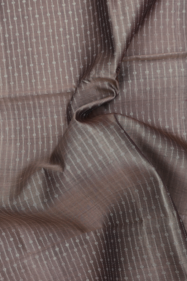 Soft Silk Saree In Cardamom Green With Stripes Design