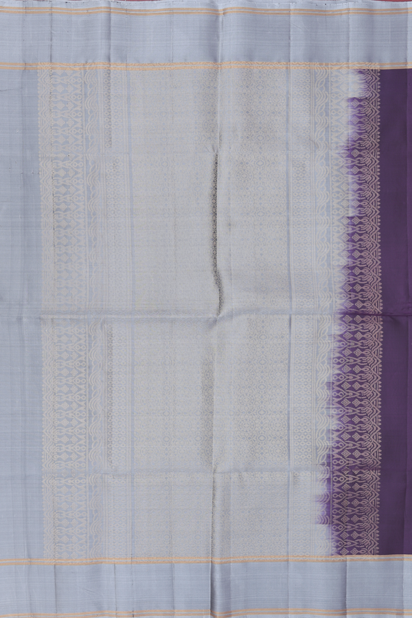 Soft Silk Saree In Regal Purple With Zari Motifs