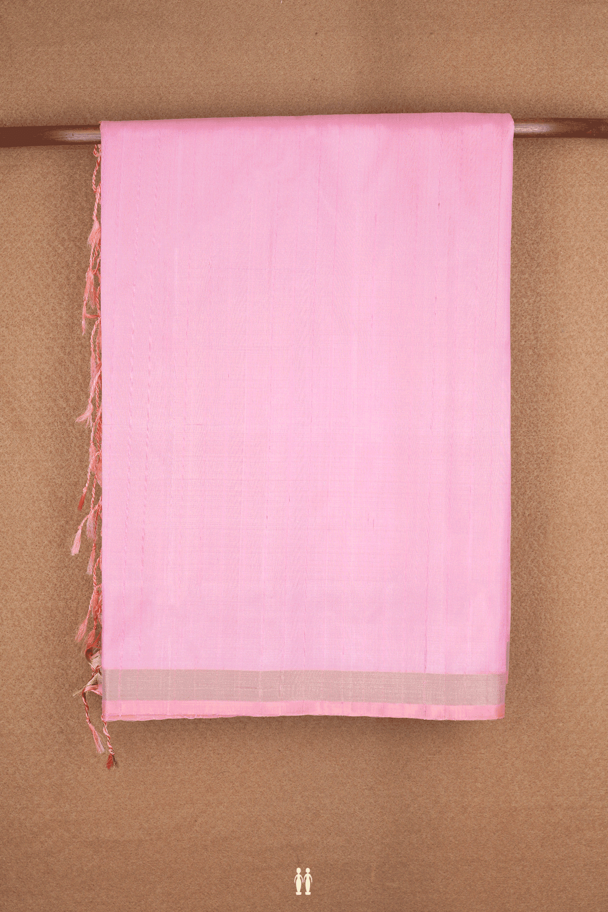 Self Stripes Design Pastel Pink Soft Silk Saree