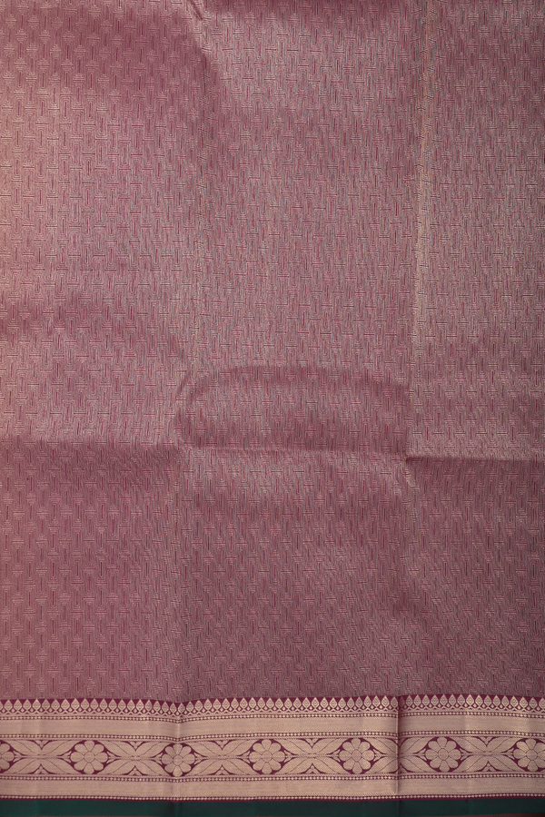 Kanchipuram Silk Saree In Berry Purple With Zari Buttas