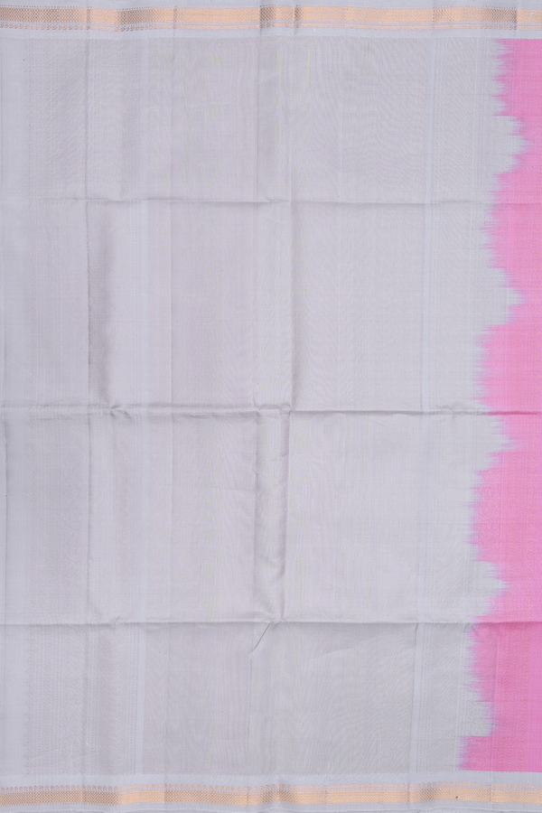 Soft Silk Saree In Pink With Zari Buttas