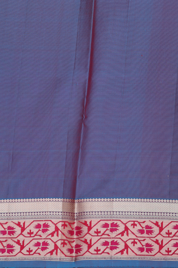 Kanchipuram Silk Saree In Pink With Zari Buttas