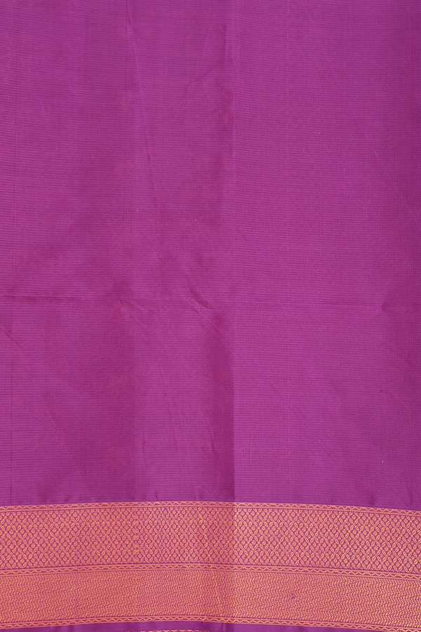 Soft Silk Saree In Grape Purple With Threadwork Buttas