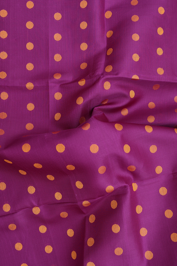 Soft Silk Saree In Grape Purple With Threadwork Buttas