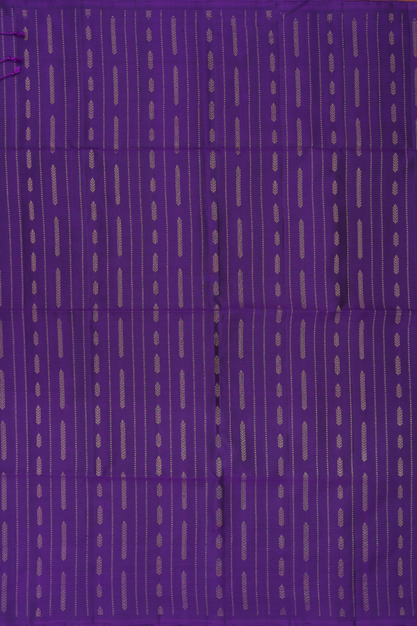 Soft Silk Saree In Purple With Stripes Design