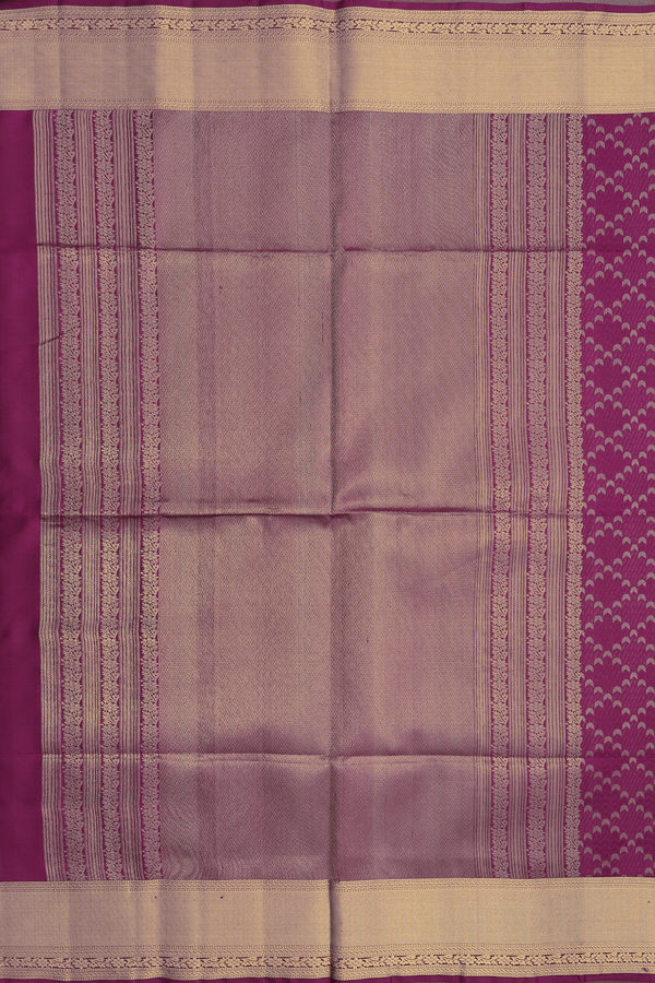 Soft Silk Saree In Grape Purple With Diamond Design