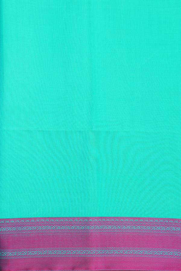 Soft Silk Saree In Shades Of Green With Checks Design