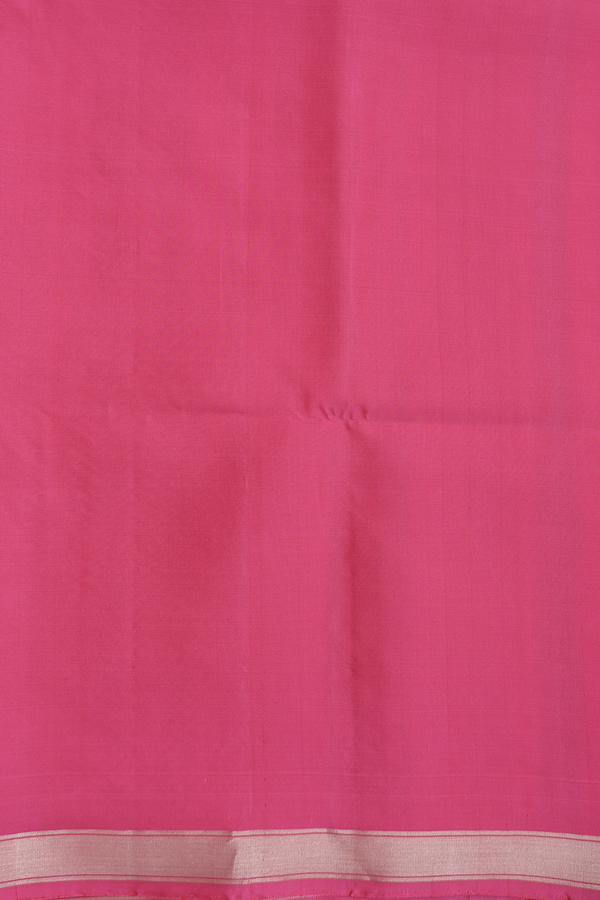 Soft Silk Saree In Pink With Floral Motifs