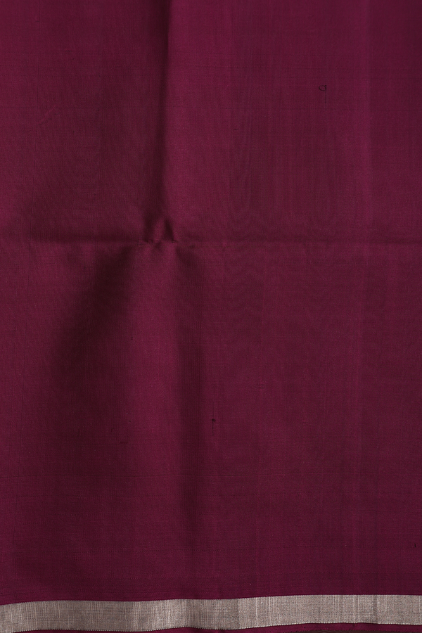 Soft Silk Saree In Berry Purple With Stripes Design