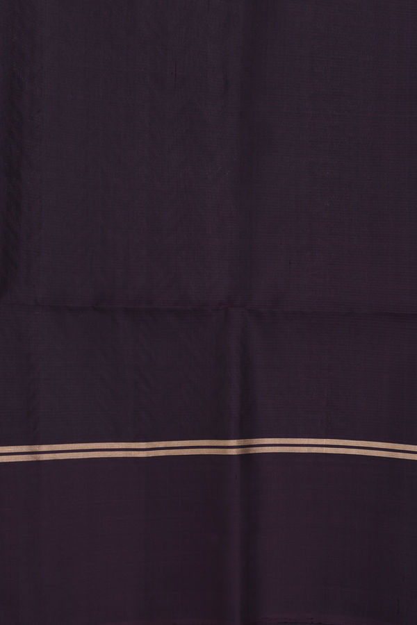Soft Silk Saree In Moss Green With Stripes Design