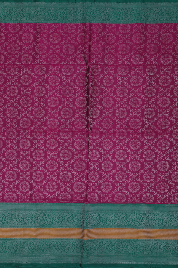 Soft Silk Saree In Purple With Diamond Design