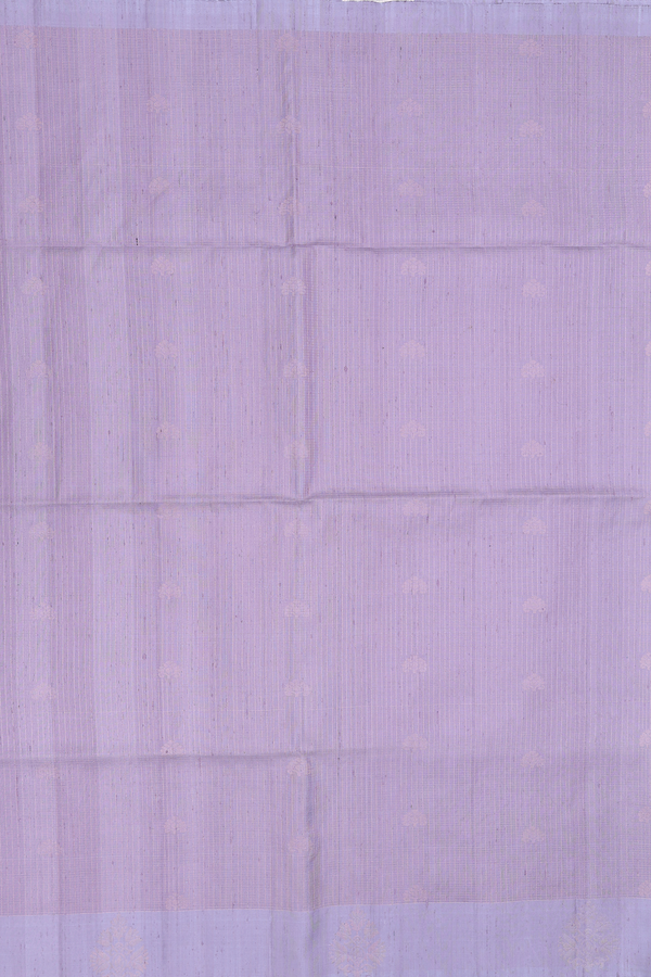 Soft Silk Saree In Light Purple With Checks Design
