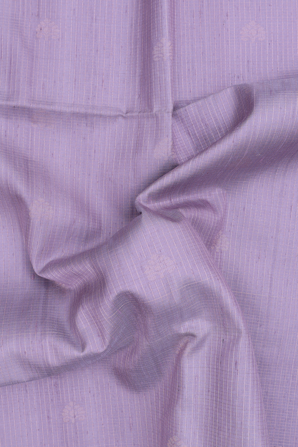 Soft Silk Saree In Light Purple With Checks Design