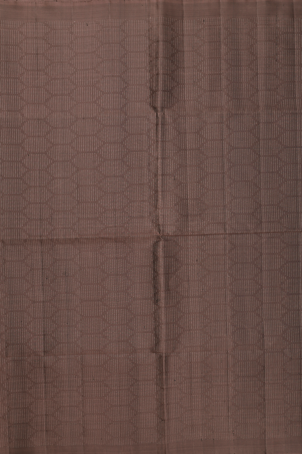 Soft Silk Saree In Walnut Brown With Allover Design