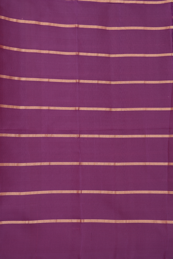 Soft Silk Saree In Purple With Checks Design