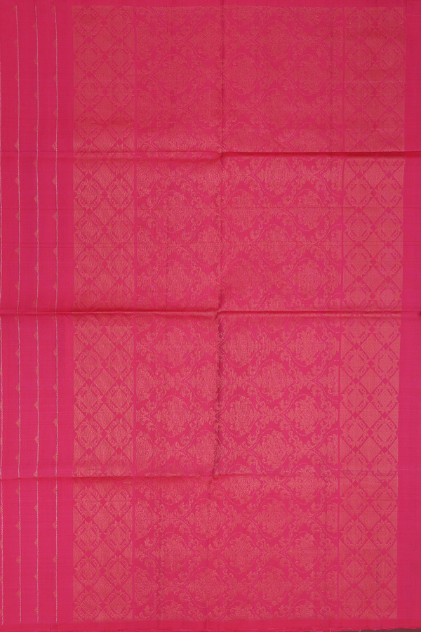 Soft Silk Saree In Pink With Stripes Design