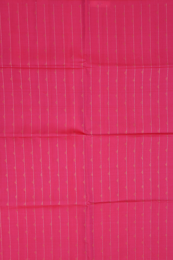 Soft Silk Saree In Pink With Stripes Design