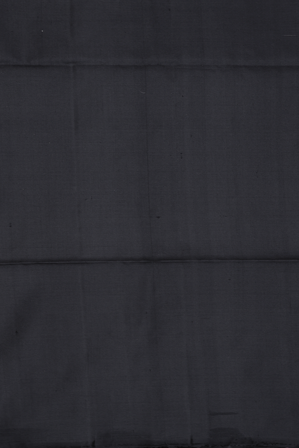 Soft Silk Saree In Black With Stripes Design