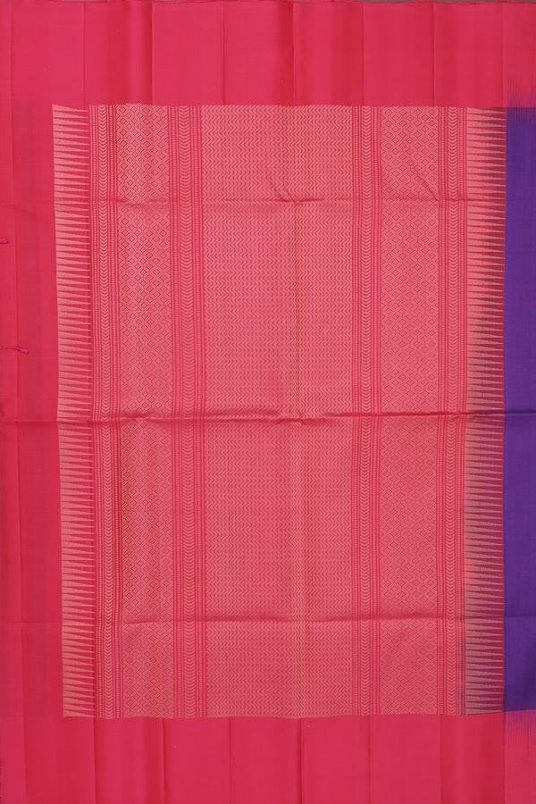 Soft Silk Saree In Purple With Zari Buttas