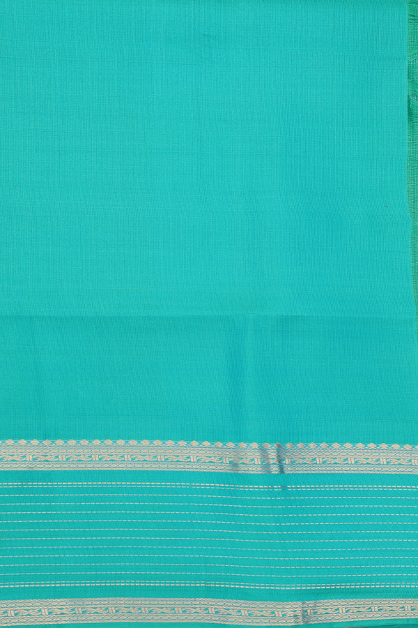 Soft Silk Saree In Dark Oak Brown With Zari Buttas