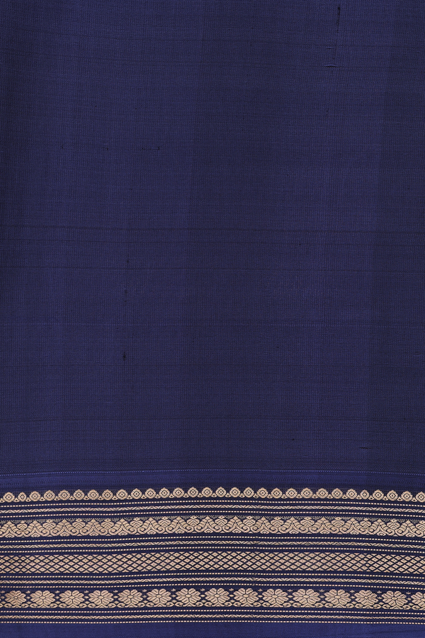 Soft Silk Saree In Leaf Green With Checks Design