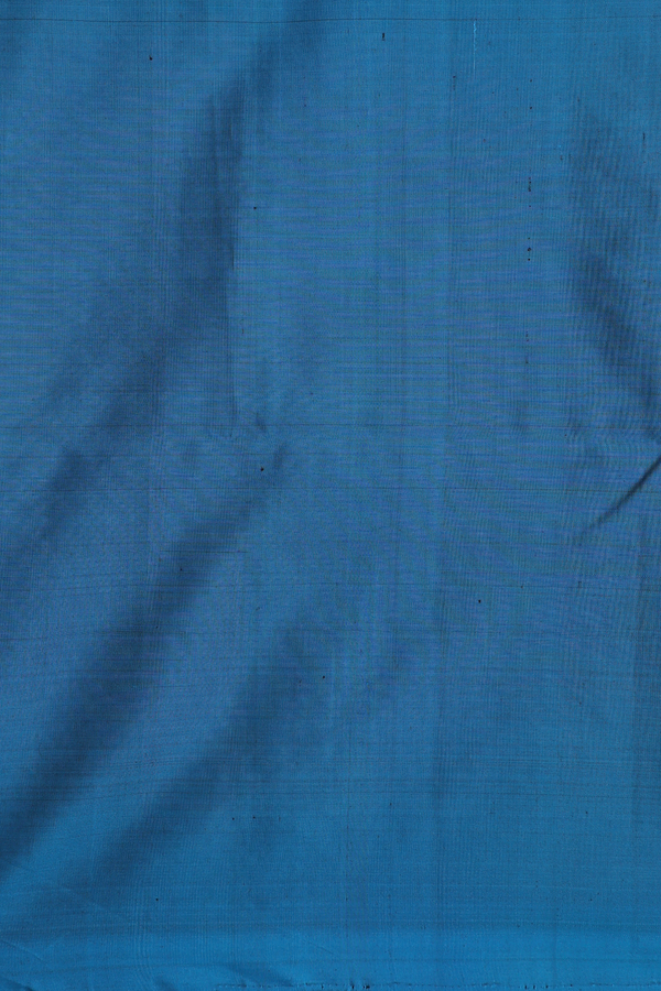 Soft Silk Saree In Navy Blue With Stripes Design
