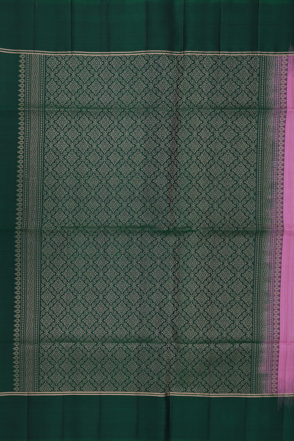 Soft Silk Saree In Pink With Stripes Design