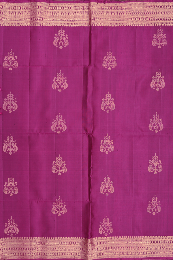 Soft Silk Saree In Pink With Zari  Motifs
