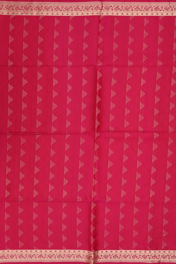 Soft Silk Saree In Rose Red With Allover Design