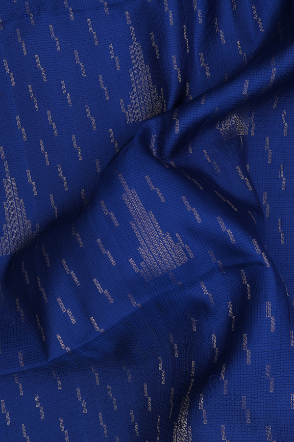 Soft Silk Saree In Capri Blue With Temple Motifs
