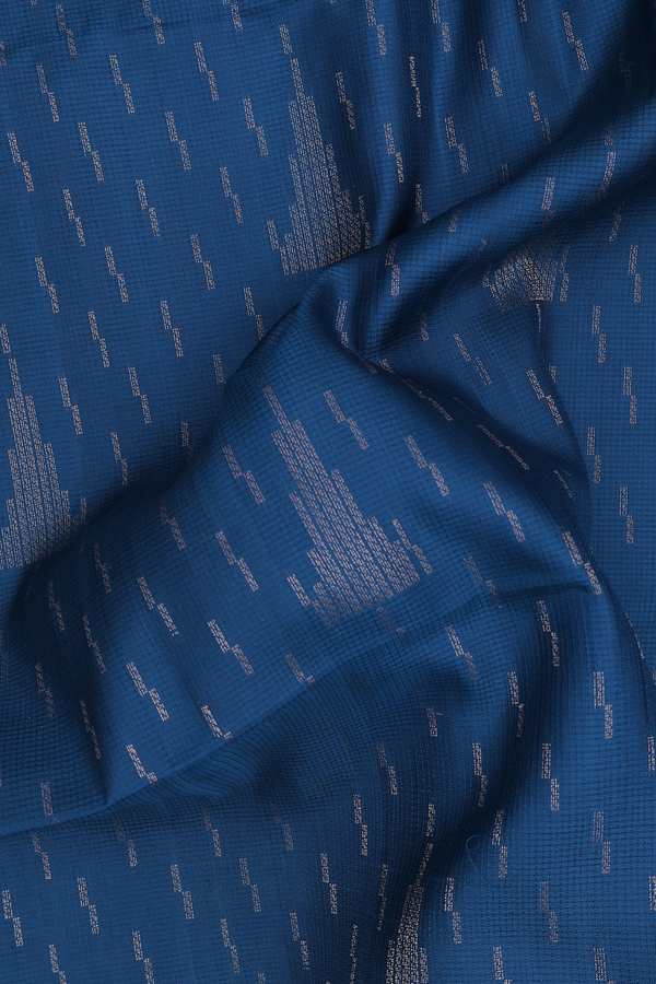 Soft Silk Saree In Capri Blue With Temple Motifs