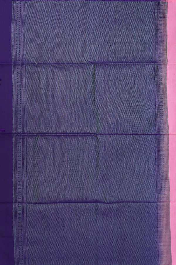 Soft Silk Saree In Pink With Stripes Design